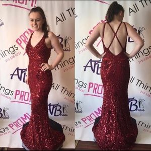 Red prom dress